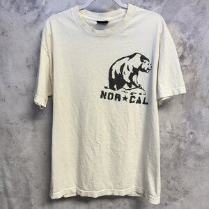 Vintage 90s Nor Cal NHS T Shirt Mens Large White Skate Y2K